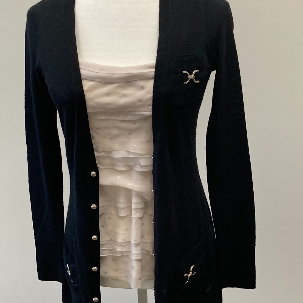 Black cardigan